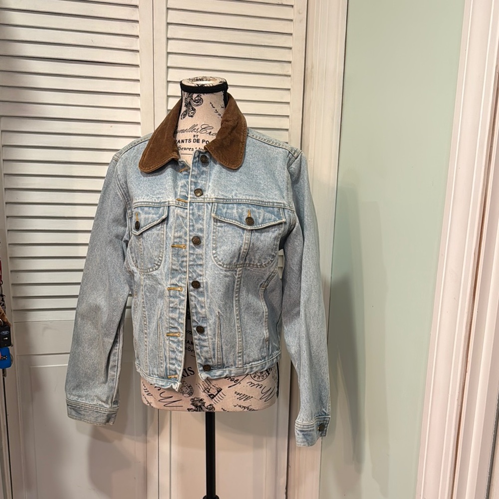 Rafaella jeans, jacket coat with suede collar